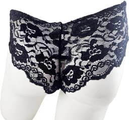 BamBella ® - Slip - maat Onesize S M L zwart Sexy erotische heren onderbroek mannen kant stof — thumbnail 4