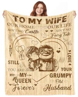 Romantische Jubileumdeken en Cadeaus voor Vrouwen - Perfecte Geschenken voor Haar Verjaardag en Valentijnsdag — thumbnail 1