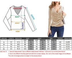 Dames Fluweel Shirt met Diepe V-Hals en Lange Mouwen - Elegante Wrap Blouse