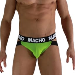 MACHO - MX28FA JOCK GREEN FLUOR M | EROTISCHE HEREN ONDERGOED | EROTISCHE JOCKSTRAP — thumbnail 2