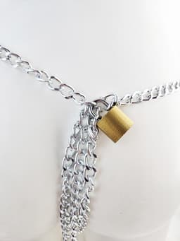 BNDGx® - kuisheidgordel Kuisheidskooi voor vrouwen -met slot - Vagina Kuisheids gordel vrouw bondage — thumbnail 3