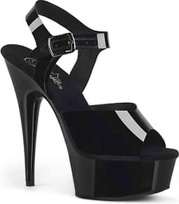 DELIGHT-608N (EU 38 = US 8) 6 Heel, 1 3/4 PF Ankle Strap Sandal — thumbnail 1