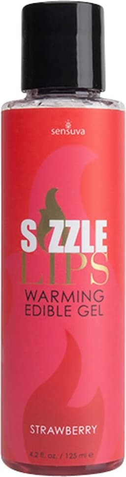 Sensuva - Sizzle Lips Verwarmende Eetbare Gel Aardbei 125 ml — thumbnail 4