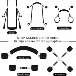 Sex Schommel - Sex Swing Extra Stevig – Seksschommel – Seksspeeltjes voor Koppel – Seks Schommel BDSM – Erotiek Toys - Sex Sling – Love Swing – Discreet Verpakt - Zwart — thumbnail 3