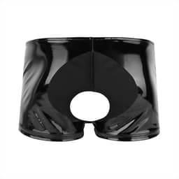 PU Leer boxershort heren - Open kruis en billen - Porno onderbroek - Latex look — thumbnail 5