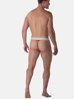 WOH heren microfiber G-string rainbow multi — thumbnail 3