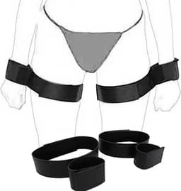 CHPN - Handboeien - Bondage - BDSM - Vastbinden - Rollenspel - Voorspel - Seksspeeltje - Erotiek - Partner boeien - Vastboeien - Vastgebonden - Nylon - Zwart — thumbnail 1