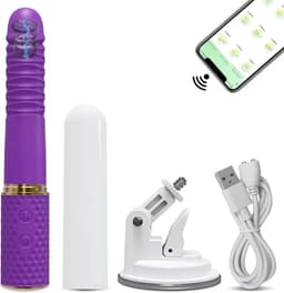 Vibrator - Seks Machine - Zuignap Dildo - 10 modus — thumbnail 1