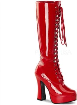 Pleaser - ELECTRA2020 Kniehoge laarzen - US 15 - 46 Shoes - Rood — thumbnail 1