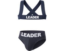 LEADER Essentials Multipack 1x Brief + 1x Harness Navy - MAAT L - Erotisch Heren Ondergoed - Slip voor Man - Sexy mannen Slip