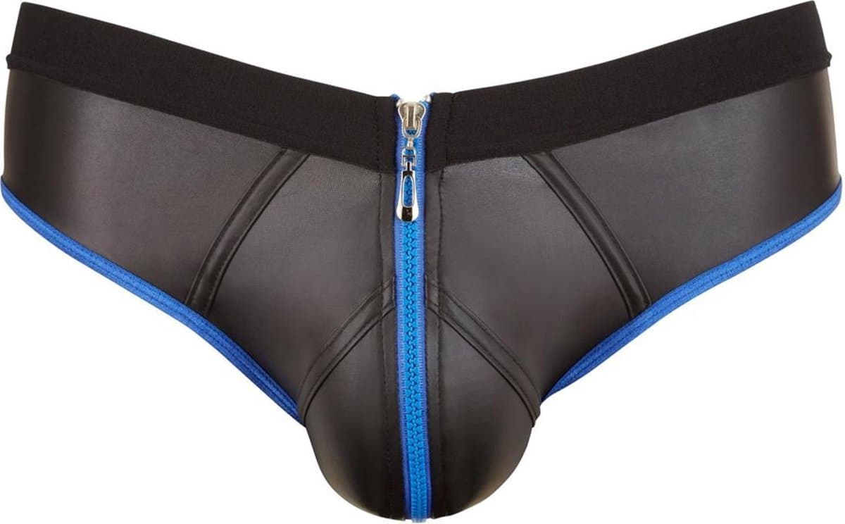 Slip Met Open Achterkant - Zwart/Blauw — afbeelding 1