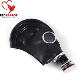 Gasmasker inclusief filter - BDSM - Bondage - Erotisch masker - Elastisch - Rubber - Sex - Rollenspel - Onderwerping — thumbnail 4