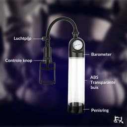 Toys Hub® Penispomp met Handgreep & 2 Penisringen - Gratis Ebook - Trekmechanisme – Penis Vergroter – Barometer Display - Sex Toys voor Mannen – 20CM — thumbnail 4