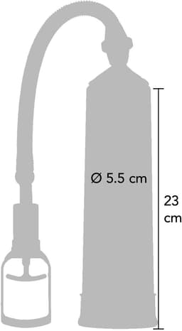 Toyjoy - Power Pump Black - Clear - Penispomp - Ø 55 mm — thumbnail 5