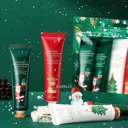 5-delige handcrèmeset met kersthandschoenen en dameshandcrème — thumbnail 2