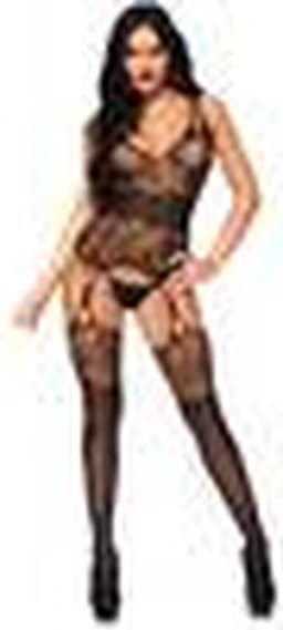 Strappy rose bodystocking — thumbnail 1