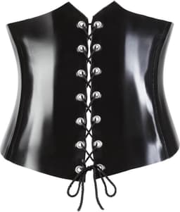 LateX – Latex Korset Klassiek en Uitdagend voor Extra Spanning en Uitdaging Maat 2XL - Zwart — thumbnail 3