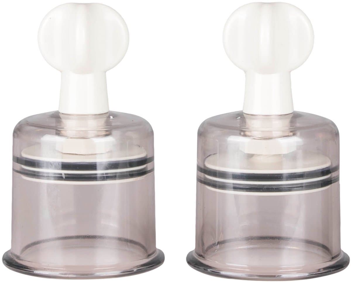 EasyToys - Tepelzuigers Groot - Tepelzuigers Set voor Mannen en Vrouwen - BDSM - Sex Toys voor Vrouwen - Seksspeeltjes - Clitoris Stimulator - 2 stuks - Transparant — afbeelding 1