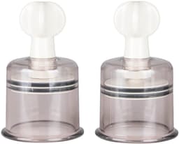 EasyToys - Tepelzuigers Groot - Tepelzuigers Set voor Mannen en Vrouwen - BDSM - Sex Toys voor Vrouwen - Seksspeeltjes - Clitoris Stimulator - 2 stuks - Transparant — thumbnail 1