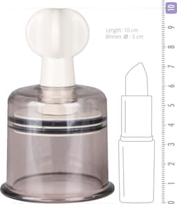 EasyToys - Tepelzuigers Groot - Tepelzuigers Set voor Mannen en Vrouwen - BDSM - Sex Toys voor Vrouwen - Seksspeeltjes - Clitoris Stimulator - 2 stuks - Transparant — thumbnail 4