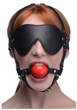 ST Blinde Vouw Harnass met Ball Gag — thumbnail 4
