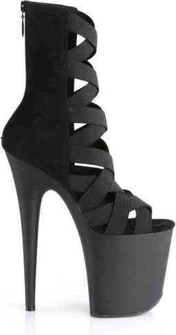 Pleaser - FLAMINGO-800-24 Plateau Laarzen, Paaldans schoenen - Paaldans schoenen - 37 Shoes - Zwart — thumbnail 5