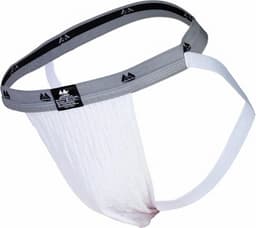 MM Sports The Original Swimmer/Jogger Jockstrap 1 inch White - MAAT M - Heren Ondergoed - Jockstrap voor Man - Mannen Jock — thumbnail 1