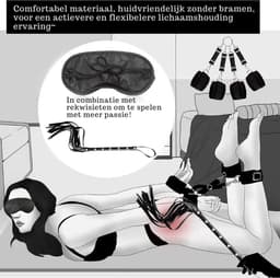 Sex Schommel - Sex Swing Extra Stevig – Seksschommel – Seksspeeltjes voor Koppel – Seks Schommel BDSM – Erotiek Toys - Sex Sling – Love Swing – Discreet Verpakt - Zwart — thumbnail 4