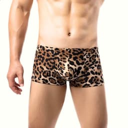 Luipaard Boxershort Heren – Sexy Leopard Print Men’s Underwear – Panter Boxer voor Themafeest of Festival – Maat M/L — thumbnail 5