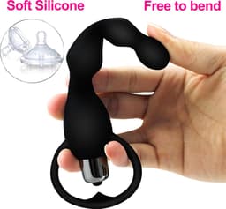 Trillende Prostaat Vibrator I Prostaat Stimulator I Anaal Vibrator I Clitoris en G Spot Stimulatie I Op Batterijen I 2 Standen I Zwart — thumbnail 5