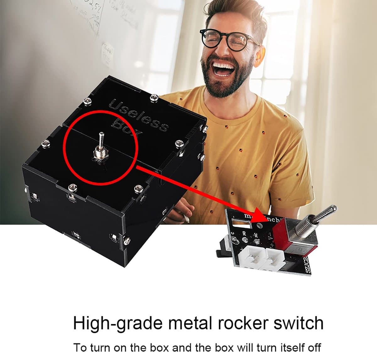 Dailygoods- Nutteloze Doos Grappig Speelgoed - DIY Kit - Duurzaam Materiaal - Ergonomisch Ontwerp - 2 AAA Batterijen - Eindeloos Plezier — afbeelding 1