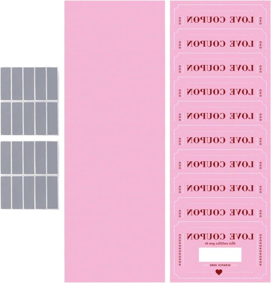Kraskaarten Liefde - Date Night - Relatie Verdiepen - 20 Interactie Ideeën - 20 Stuks - Roze — afbeelding 1