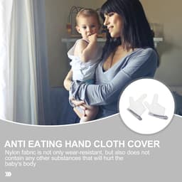 Anti Duimzuig Handschoen Baby - Duim Zuigen Stoppen & Krabben Voorkomen - Ademend — thumbnail 4