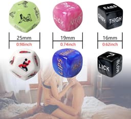 Oneay 6-delige seksdobbelset, seksspeeltjes voor stellen, seksspeldobbelstenen, slaapkamerspelletjes, leuke seksspeeltjes voor stellen om seksuele posities mee te ontdekken — thumbnail 4