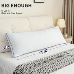 Comfortabel Memory Foam Body Kussen in Wit — thumbnail 4