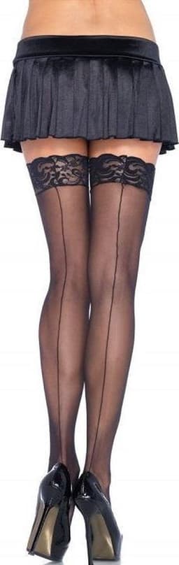 Sheer backseam stockings + — thumbnail 1