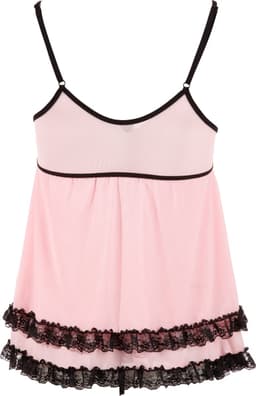 Cottelli Collection –  Nachtjurk met Luxe Uitstraling met Verleidelijk Blote Achterkant – Maat XL - Zwart — thumbnail 5