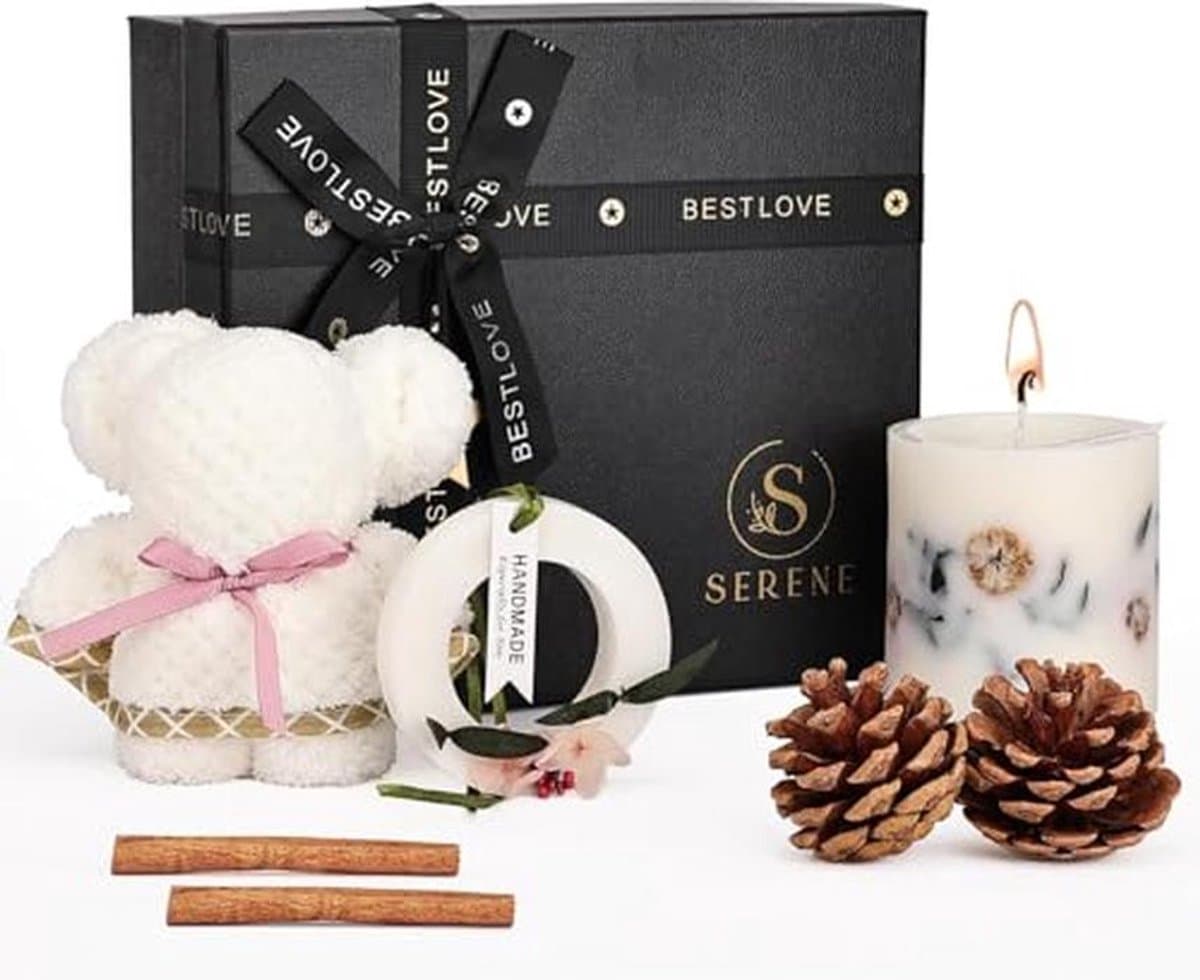 Cadeauset voor dames met geurkaarsen en luchtverfrisser - Originele geschenken voor vrouwen — afbeelding 1