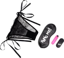 XR Brands - Power Panty - Lace Panties, Bullet Vibrator and Blindfold — thumbnail 1
