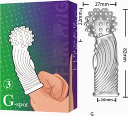 G-Spot Vinger sleeve Siliconen -NR3 — thumbnail 4