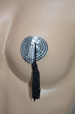 Zilver Hartvormige Tepelstickers Tepel PlakkerTepelkwastjes Nipple Sticker — thumbnail 3