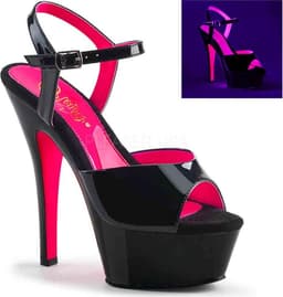 EU 39 = US 9 | KISS-209TT | 6 Heel, 1 3/4 PF Two Tone Ankle Strap Sandal — thumbnail 1