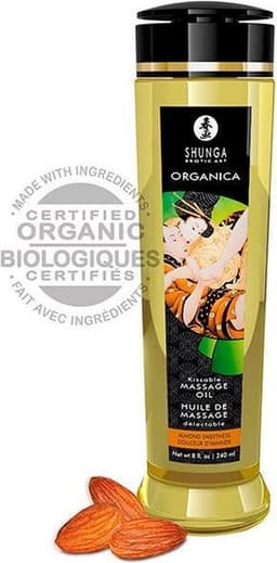 Shunga - Massage Olie Organica Zoete Amandel — thumbnail 2
