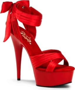 Pleaser - DELIGHT-668 Plateau hakken - US 8 - 38 Shoes - Rood — thumbnail 1