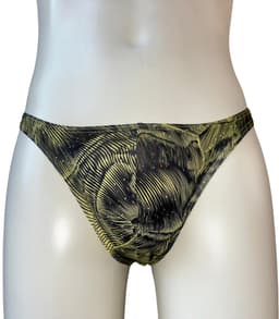 LekkerStout All-Day String - Geel/Zwart - Sexy Herenondergoed | M | ( LS097 ) — thumbnail 1
