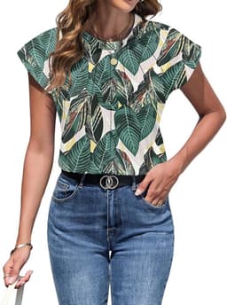 Dames T-shirt Zomer Korte Mouw V-hals Off Shoulder Elegant Top — thumbnail 3