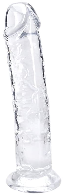 Ynkkvre - Dildo - Dildo Mannen Anaal met Zuignap - Transparante Dildo - 18 cm Realistische Dildo - Zachte Medische TPE - Krachtige Zuignap Basis - Testikelvrij Compact Ontwerp - G-spot Gerichte Stimulatie — thumbnail 1