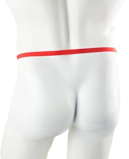 BamBella ® - string bongage - maat Onesize S M L - Sexy slip erotische onderbroek valentijnsdag kerst doorzichtig rollenspel rood kleding voor mannen — thumbnail 4
