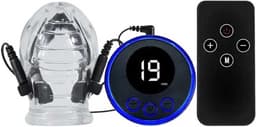 E-stim eikel stimulatie - Schok vibrator - Penis stam - Elektrische stimulatie - Afstandsbediening - Stroom - One size - Past om iedere penis — thumbnail 2