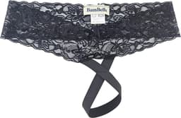 BamBella® Slip open kruis kant voor mannen - XXL - strap cock ring doorzichtig Erotische Sexy Lingerie Heren - Zwart mannen ondergoed slip — thumbnail 2
